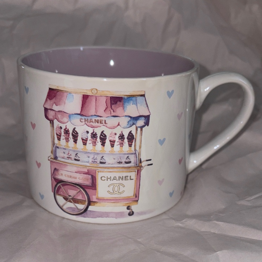 CHANEL Ice Cream Cart Mug - Pink and Blue